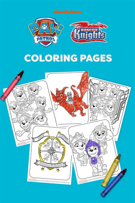 PAW Patrol Rescue Knights Coloring Pack | Nickelodeon Parents