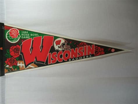 1994 Wisconsin Badgers Rose Bowl Football Pennant Vintage | Etsy | Rose bowl, Wisconsin badgers ...