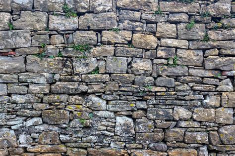 Texture of a stone wall. Old castle stone wall texture background ...