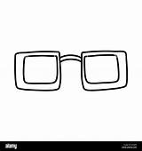 Hand Drawn Doodle glasses Vector Sketch Illustration Of Black outline  sketch template