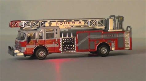 HO Scale lighted fire truck - YouTube