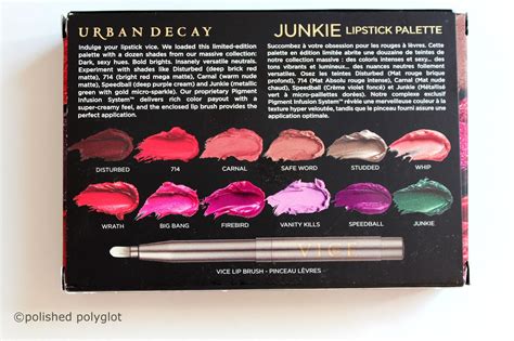 Makeup │ Urban Decay Vice Lipstick palette Junkie [Swatches and Review ...