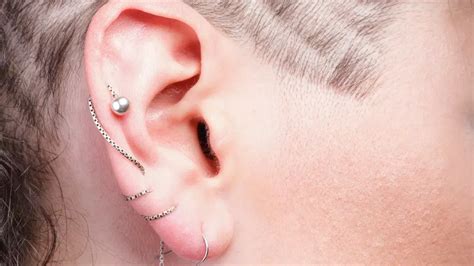 'Stacked earlobes? Yes, please. Get inspiration for your next cool, curated look.' Helix & Conch ...