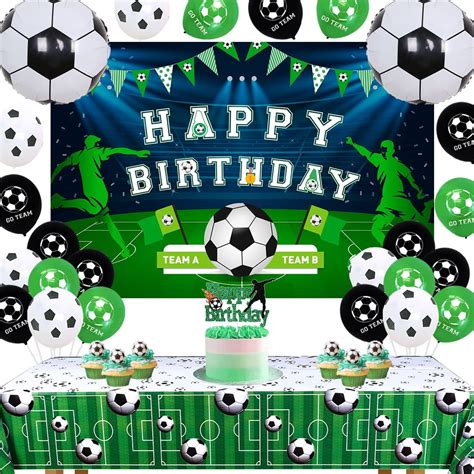 Soccer Birthday Party Football Birthday Party Decorations Soccer Table ...