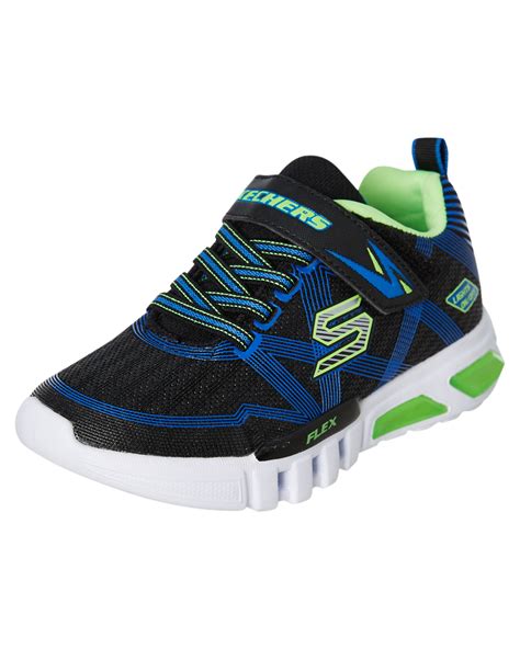 Skechers Boys Flex Glow Shoe - Youth - Blue | SurfStitch