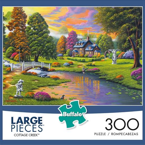 Buffalo Games Cottage Creek - 300 Large Pieces Jigsaw Puzzle - Walmart ...