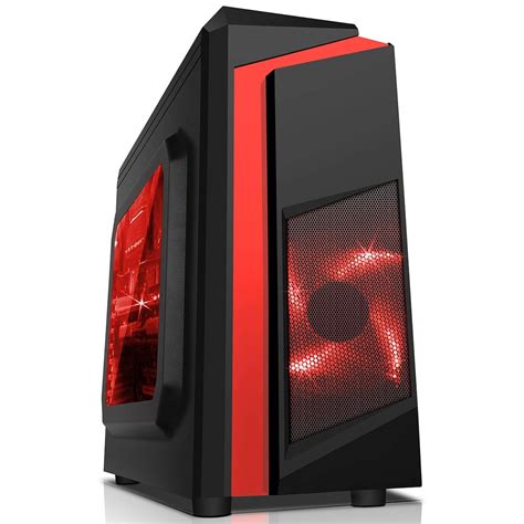 Red Gaming PC - Intel i5-8GB RAM - 2TB HDD - GT710 - Windows 10 (Renewed): Amazon.co.uk ...