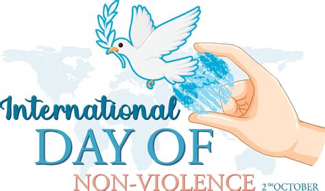 International Day of Non Violence Poster 9376408 Vector Art at Vecteezy