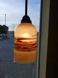 Handblown Light Amber Glass Pendant Lights – Mirador Glass