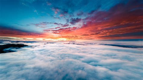 Horizon Above Clouds 4K 8K Wallpapers | HD Wallpapers | ID #30605