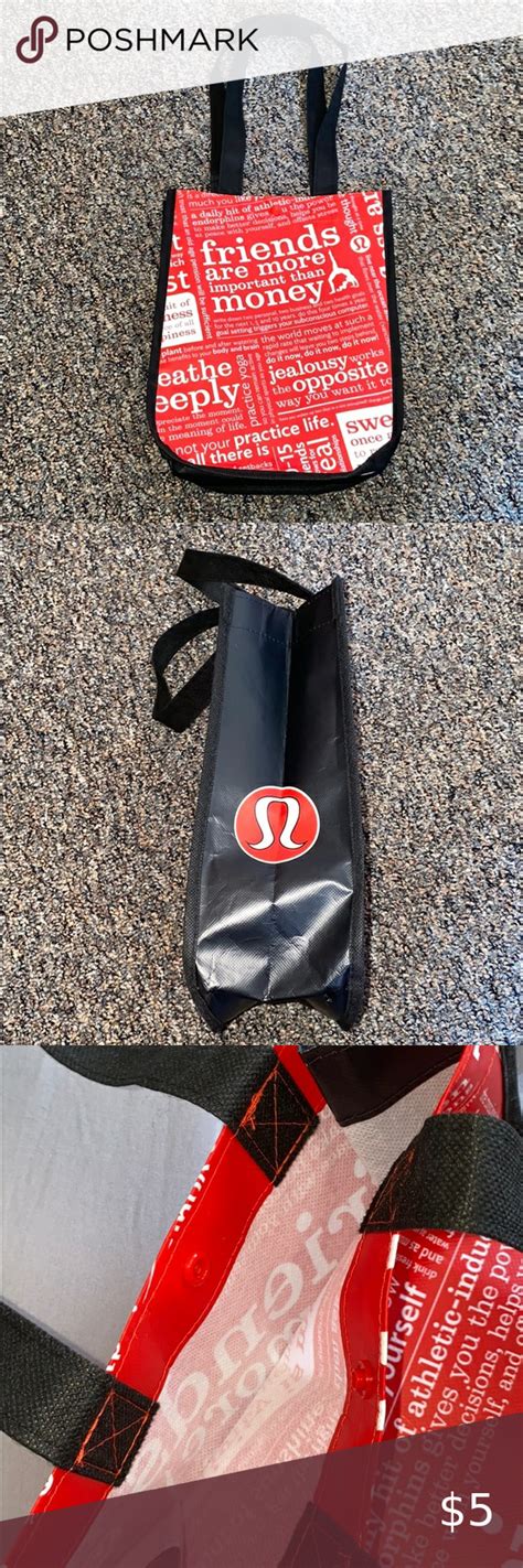 Lululemon Bag Great to use as a lunch bag or something! Snaps closed lululemon athletica Bags ...