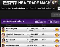 ESPN: NBA Trade Machine Application on Behance