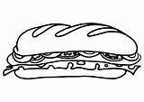 Sandwich Coloring Page At GetColoringscom  Free Printable Colorings sketch template