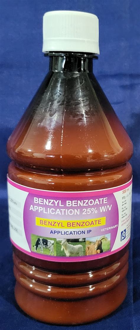 BENZYL BENZOATE APPLICATION 25% W/V – Padmaja Laboratories Pvt.Ltd.