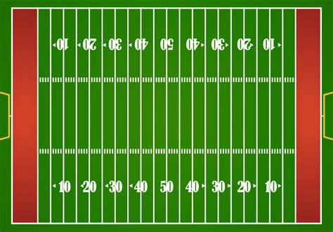 Vinyl rug amercian football field - TenStickers