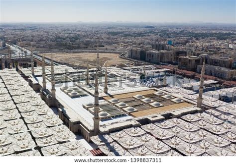 8 Aerial View Masjid Nabawi Madinah Second Holiest Place Mosque Muslims ...