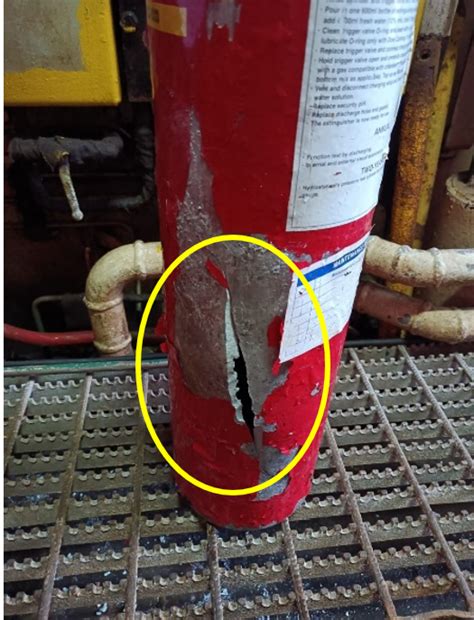 Lessons learned: Fire extinguisher fails during pressure testing ...