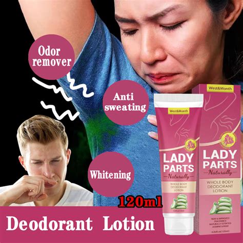 Underarm Deodorant Cream Body Odor Removal Cream Anti Sweat Armpit Whitening Refreshing Unisex ...