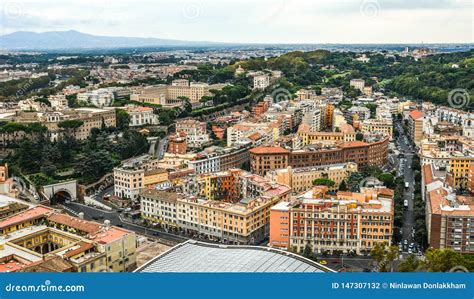 Aerial View of Vatican City Editorial Photography - Image of city, history: 147307132