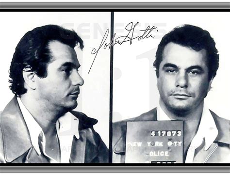 JOHN GOTTI MAFIA MUGSHOT SIGNED AUTOGRAPH SIGNATURE 8.5X11 PHOTO ...