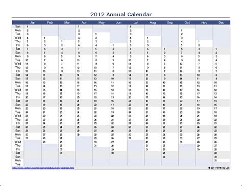 Yearly Calendar Template for 2024 and Beyond