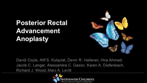 Experts in Surgery | Posterior rectal advancement anoplasty