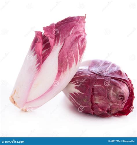 Red chicory stock photo. Image of food, organic, isolated - 49817234