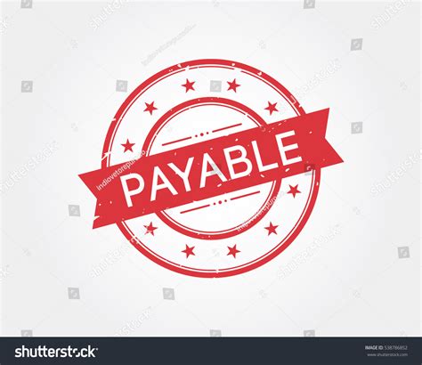 payable. stamp sign - Royalty Free Stock Vector 538786852 - Avopix.com