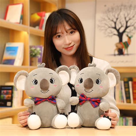 Kawaii Koala Plush With Knot Bow | Huggable Doll [ Fee Shipping ]