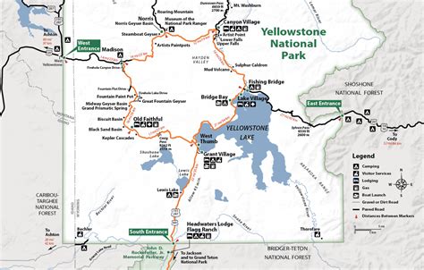 Yellowstone National Park Must See Map - London Top Attractions Map