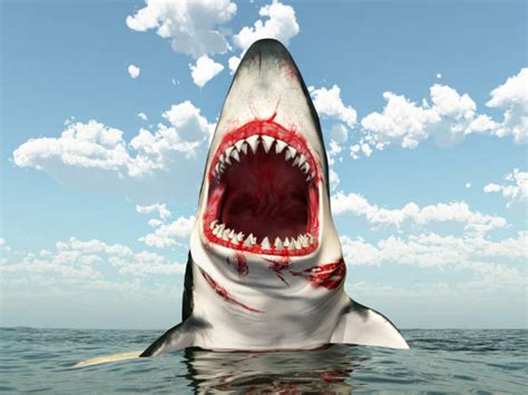 Shark Jumping Out Of Water Stock Photos, Pictures & Royalty-Free Images ...