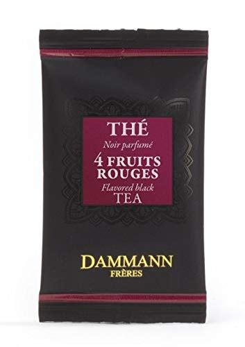 Buy Dammann Frères - Four Red Fruits black Tea - 60 enveloped Cristal sachets (BULK bag BOX ...