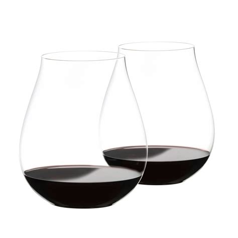 Riedel O Big O Pinot Noir Stemless Wine Glasses, Pair | Crystal Classics