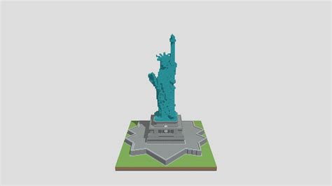 Minecraft Statue Of Liberty - 3D model by Brian_Regg [5153985] - Sketchfab