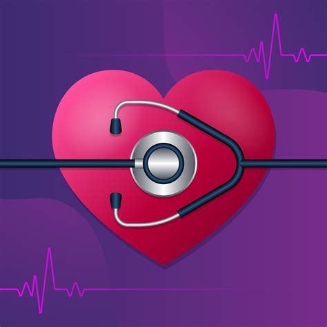 Stethoscope And Heartbeat 427139 Vector Art at Vecteezy