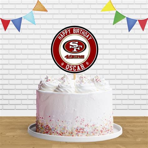 San Francisco 49ers Cake Topper Centerpiece Birthday Party Decorations ...