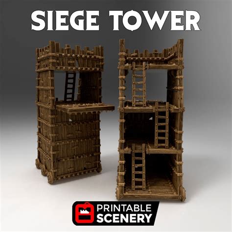 Siege Tower - Printable Scenery