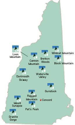 New Hampshire Ski Map | Draw A Topographic Map