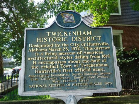 Twickenham Historic District, Huntsville Alabama, 35801, History of Huntsville, Part 1