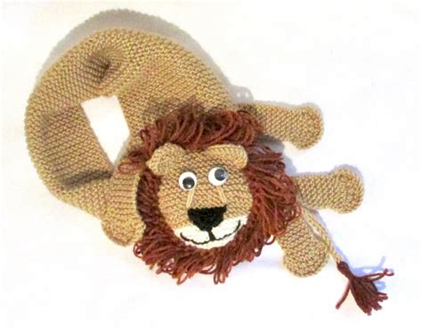 Lion Scarf KNITTING PATTERN Pdf File by Automatic Download - Etsy