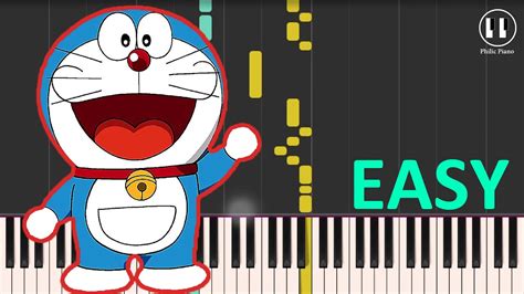 Doraemon Theme Song - EASY Piano Tutorial Acordes - Chordify