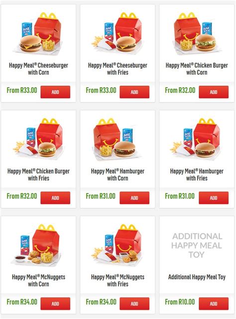 McDonald's Menu Prices & Specials