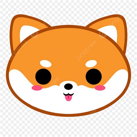 Cute Shiba Inu Clipart PNG Images, Cute Golden Shiba Inu Head, Dog, Doge, Shiba Inu PNG Image ...