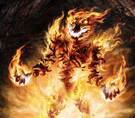 ArtStation - Anger / Fire demon