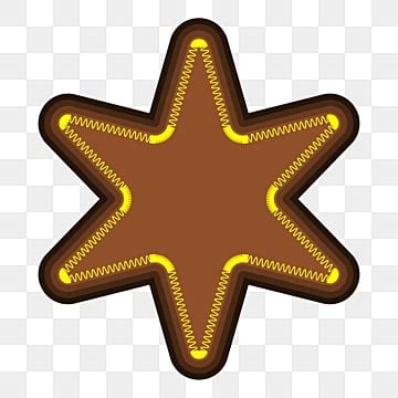 Brown Star Biscuit Christmas Clipart Png Vector Element, Free Christmas Clipart, Brown, Brown ...