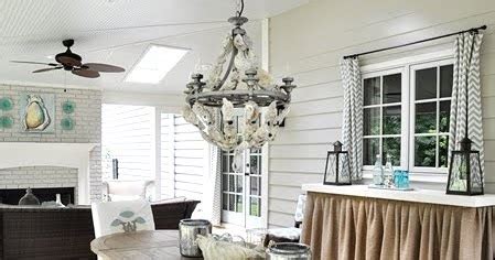 DIY Oyster Shell Chandelier