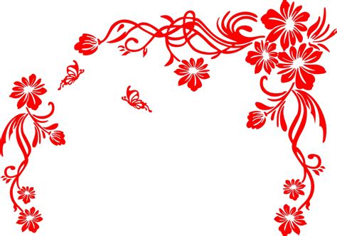 Floral Scrolls Vector Art Free Vector - ARABIC CNC