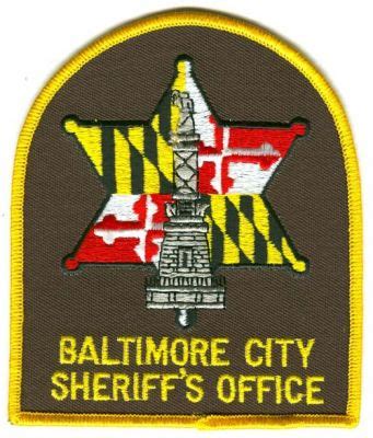 Maryland - Baltimore City Sheriff's Office (Maryland) - PatchGallery.com Online Virtual Patch ...