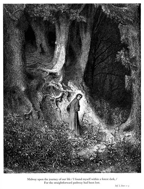 File:Gustave Doré - Dante Alighieri - Inferno - Plate 1 (I found myself ...