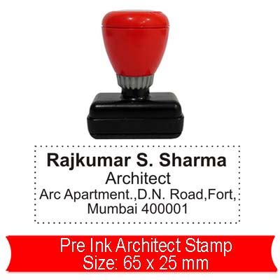 architect stamp online maker india Stamp Start Rs.40, free Shipping